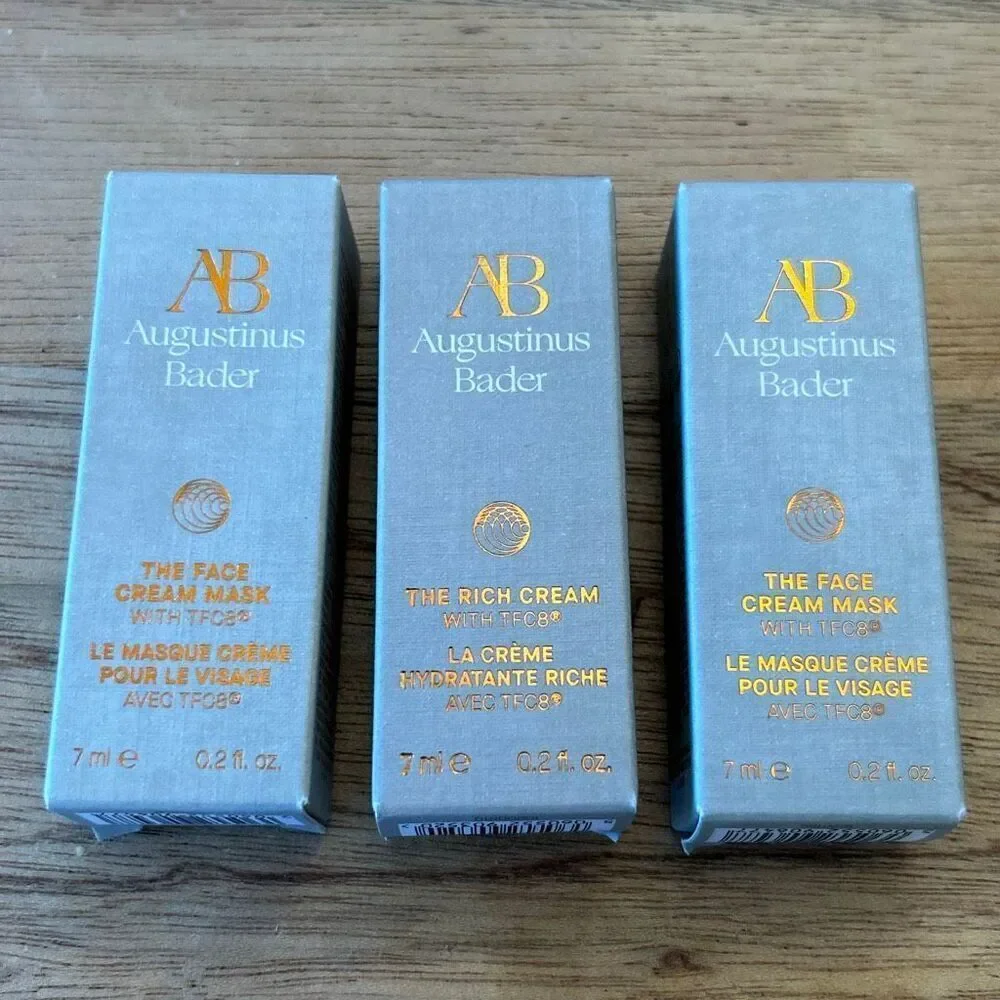 New Augustinus Bader three piece set the face cream mask the rich cream travel s
